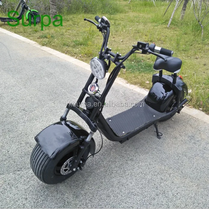 new design 1000w 60v12ah lithium battery e citycoco scrooser cheap electric motorcycle/fat tire electric scooter