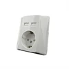 German / French / North Euro usb wall socket usb face plate 220v with CE RoHS certification 94*88*54 mm