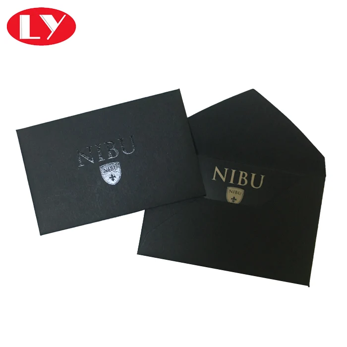 cheap black mini gift envelope for gift card