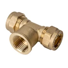Cheap t tee brass casting union fitting for pe pipe