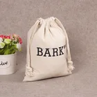 china manufacturer custom 14*17cm white cotton small drawstring gift bag