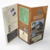 Four colors printing brochure three sheets paper folder leaflet printing