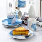 customized home kitchen ceramic plate painting for sale