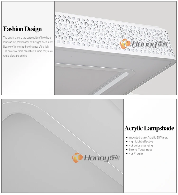 Decorative suspended LED ceiling lighting for room
