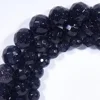 Unique Shiny Blue Sand Stone Cutting Faceted Beads Well Polished Round Loose Beads for Jewelry Making, Factory Wholesale