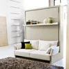 Easy Assembling Pull Out Wall Bed with Shelf ,Murphy Transformer Sofa Bed