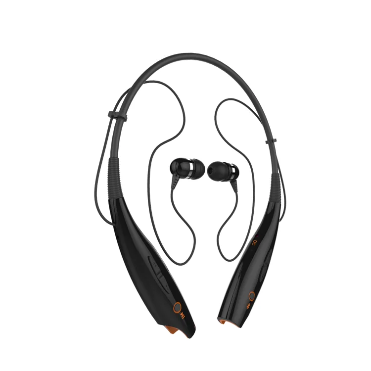 Wireless headset active type noise reduction 2019 neckband bt earphone in black and white color for your choice - ANKUX.COM