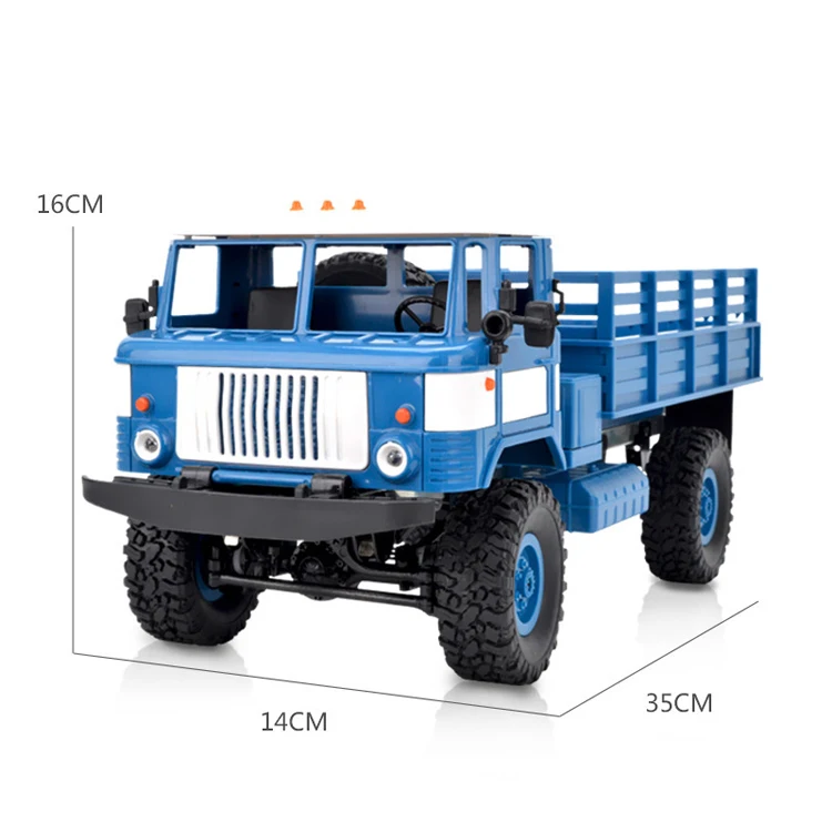 1685lB24 1:16 2.4G gaz Mini Off-road RC Military RC Truck
