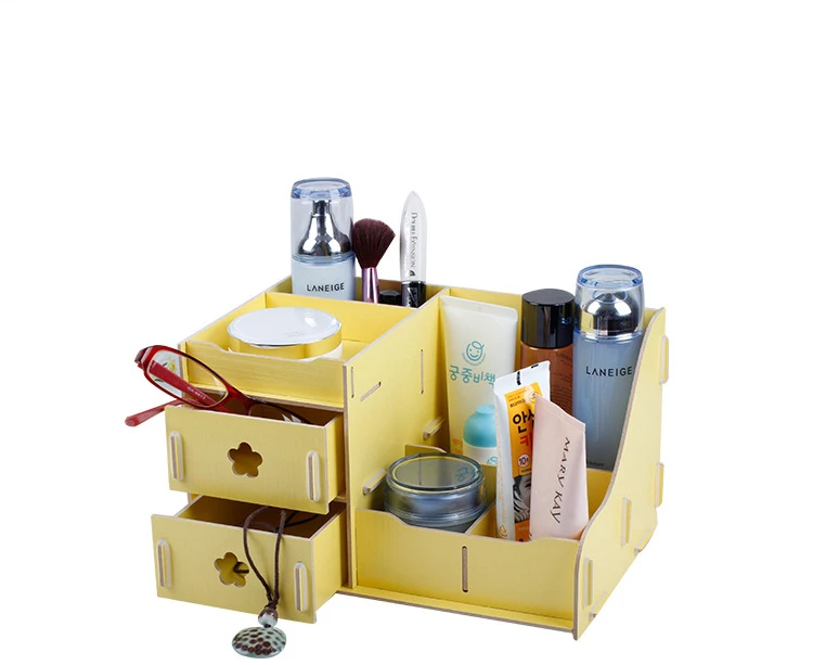 2015 Hot sell Aromatic cabin creative household items wooden desk drawer storage box DIY cosmetic finishing box
