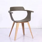 Best selling French style metal frame plastic dining chair design dining room set
