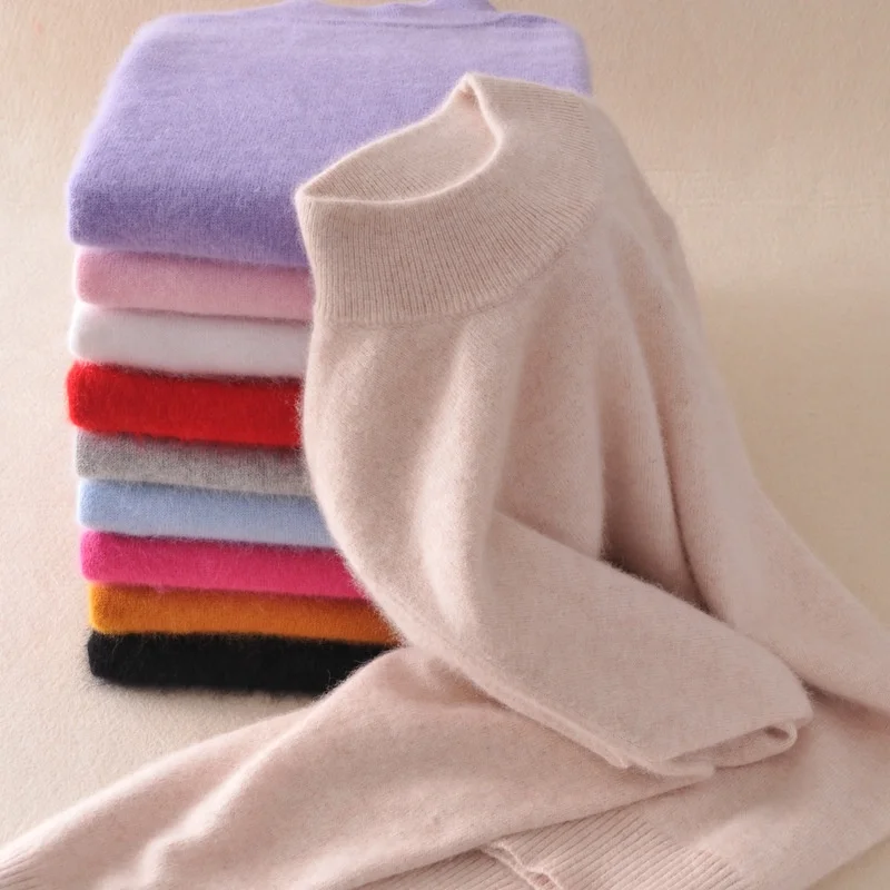 New Wool Pure Cashmere Sweater Women Pullovers Long Sleeve Pull Femme Half Turtleneck Soft Tops Woman Sweaters Pullovers Sweater
New Wool Pure Cashmere Sweater Women Pullovers Long Sleeve Pull Femme Half Turtleneck Soft Tops Woman Sweaters Pullovers Sweater