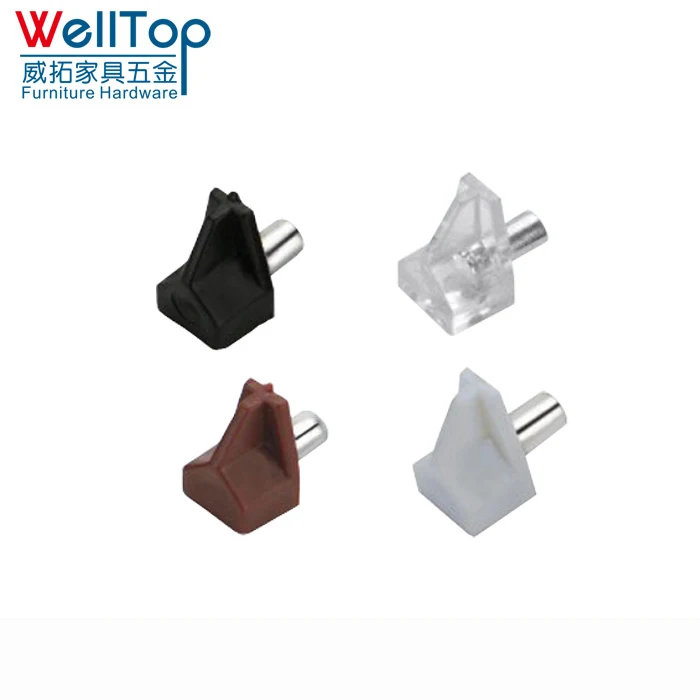

Shelf Support Pins 5mm Plastic with Metal VT-12.006 Free Other Furniture Hardware OEM/ ODM L20*h19mm Plastic+iron TT/LC