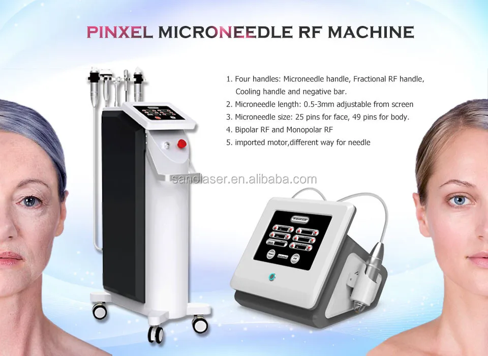 xel microneedle rf machine provides direct heat both epidermis