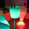 commercial nightclub furniture led illuminated cocktail pub bar table bucket cooler led lighted plastic tables for events