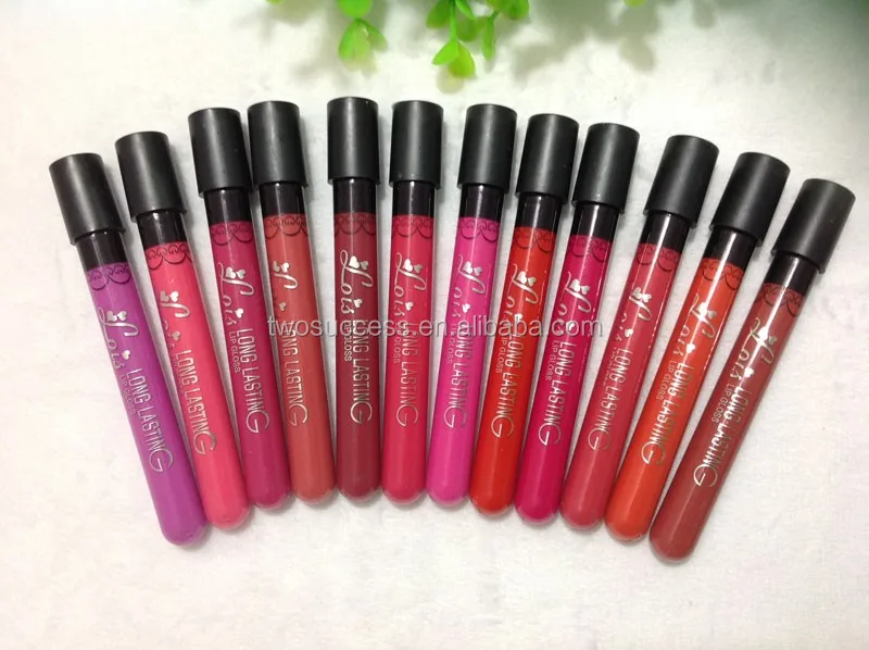 12 colors long lasting high quality matte lipstick