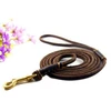 Handmade Band 160*0.6cm Short Cow Leather Pet Dog Leash For Small And Middle Dogs
