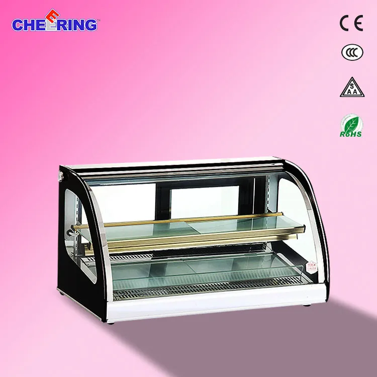 Commercial Countertop Hot Display Showcase Small Waming Showcase