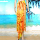 2017 Silk Custom small MOQ screen printing fashion lady beach chiffon sarong scarf