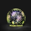 Lighted 3D hand blown decorative borosilicate glass balls for sale