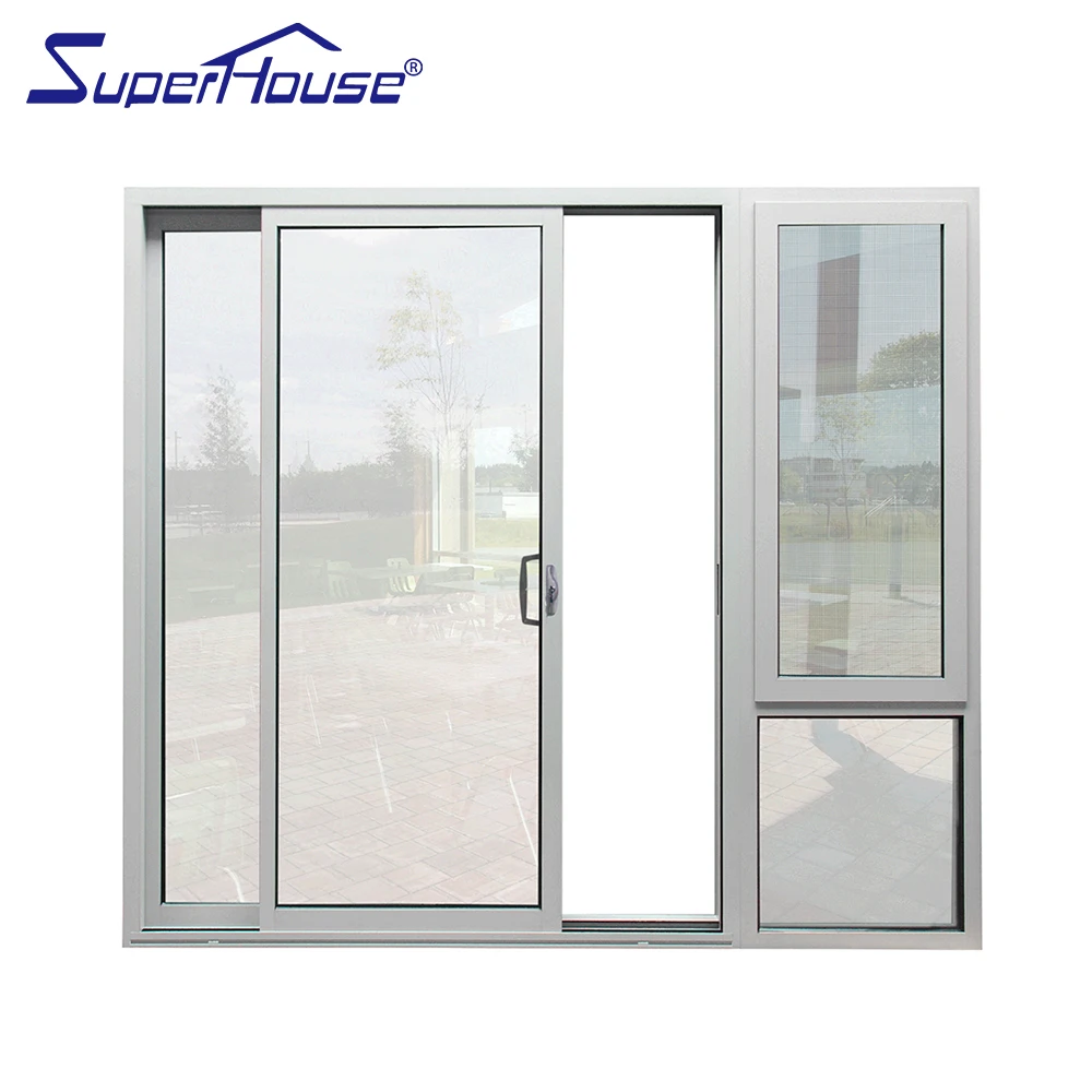 Double Glass Flush Sliding Door System Hidden Interior Sliding