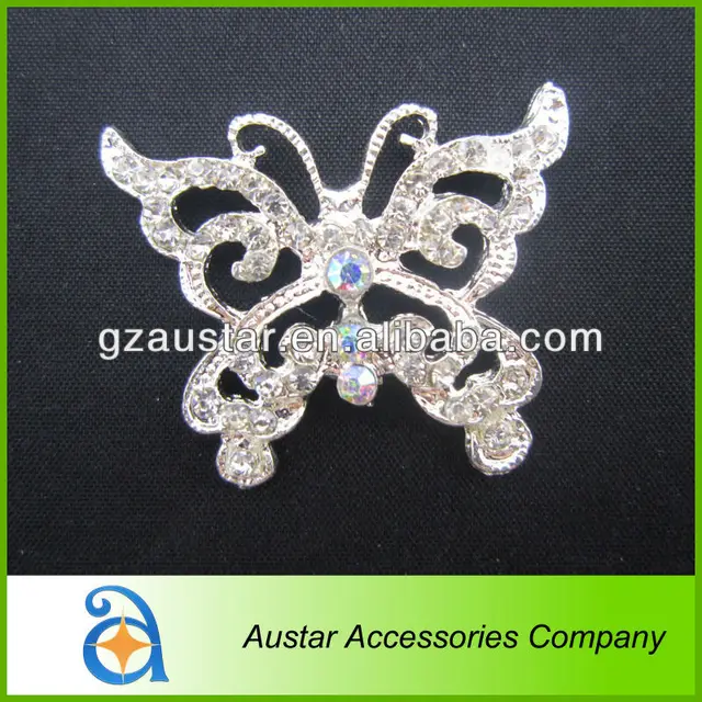 color ab butterfly rhinestone crystal buckle,rhinestone ribbon