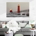 CE RoHS Home Lighthouse Lighted Decor wall Art Picture Painting