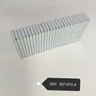 Low price Custom magnets 30*10*2.4mm 35H Sintered rectangular Neodymium Magnet