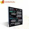 Custom VA Transparent 7 Segment 4 Color Lcd Display