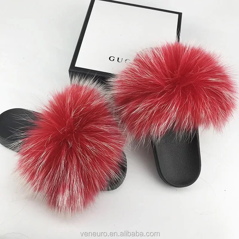 Ladies Fashion Indoor Sandals Slides Wholesale Furry Women Raccoon Soft Fur Slide Slippers, Customized color
Ladies Fashion Indoor Sandals Slides Wholesale Furry Women Raccoon Soft Fur Slide Slippers, Customized color