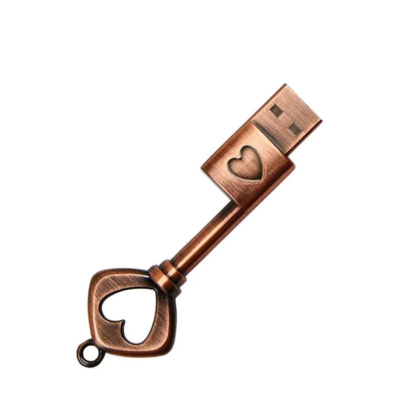 Color Usb 2.0 Usb Flash Drive 16GB 32GB Usb Flash Drive Color Heart Key Shape Bronze New A-class Flash Chip Metal
Color Usb 2.0 Usb Flash Drive 16GB 32GB Usb Flash Drive Color Heart Key Shape Bronze New A-class Flash Chip Metal