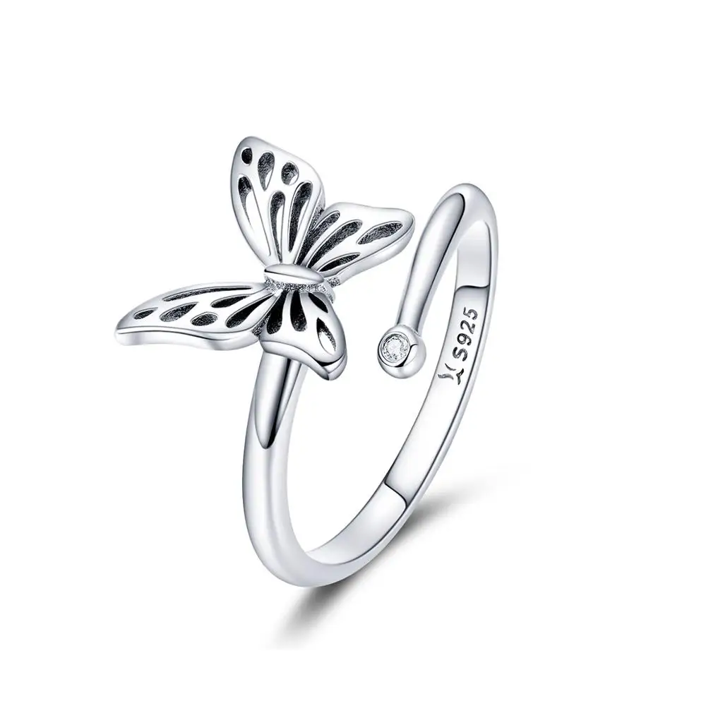 Factory Price 925 Sterling Silver Butterfly Finger Ring Open Animal Ring Jewelry, Silver color
Factory Price 925 Sterling Silver Butterfly Finger Ring Open Animal Ring Jewelry, Silver color