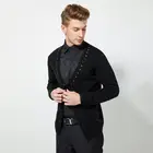 Men's spring and autumn long-sleeved cardigan Turn-down Collar knit casual coat
