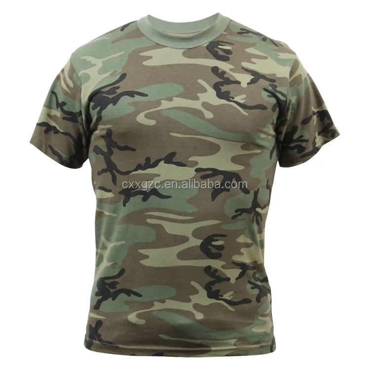 

Wholesale Military Army Training Cotton Mens Camouflage T-shirt& Tshirt, Khaki;digital camo;etc.
