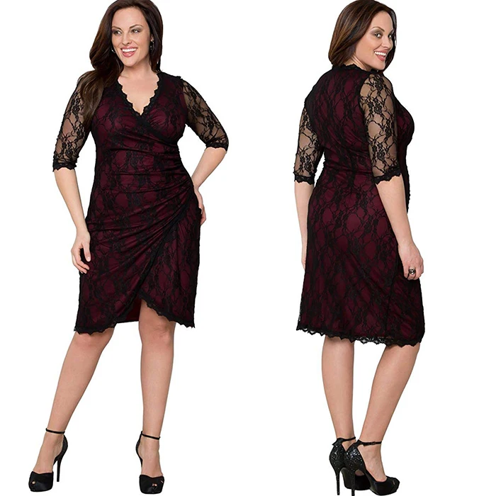 Wonder Beauty High Quality US Lace Curvy Female Mannequin Retro Vintage Lace Dresses Plus Size Women Clothing, Burgundy
Wonder Beauty High Quality US Lace Curvy Female Mannequin Retro Vintage Lace Dresses Plus Size Women Clothing, Burgundy