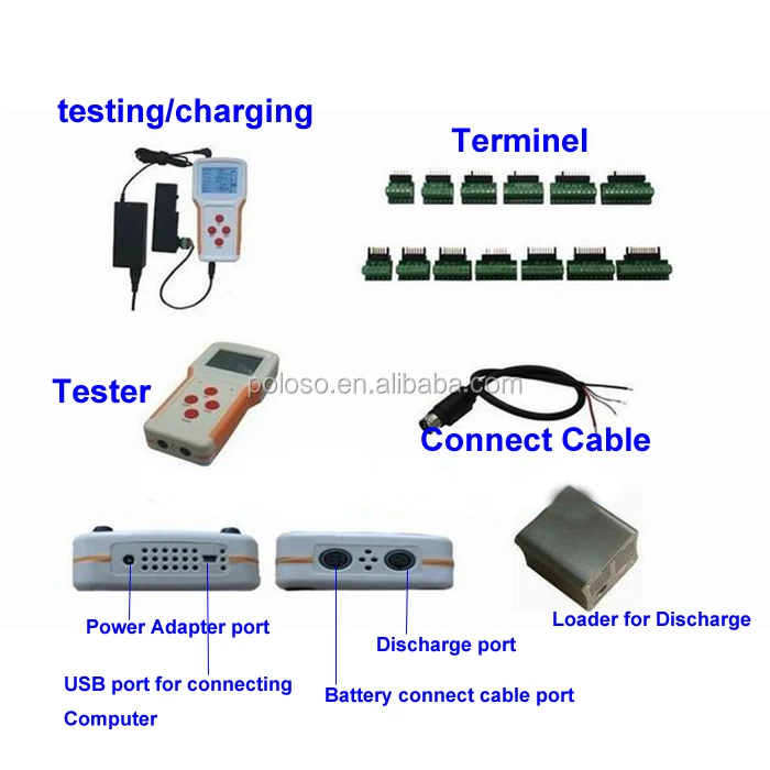 poloso laptop battery tester rfnt3 portable notebok battery tester with charge discharge function
