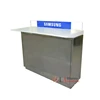 stainless steel mobile phone display table for samsung store experience display table