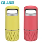 Air quality indicator light portable ionic hepa car air purifiers