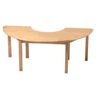 wooden kids salon furniture of table and chair
