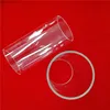 clear large diameter tempered high borosilicate glass tube 250mm length