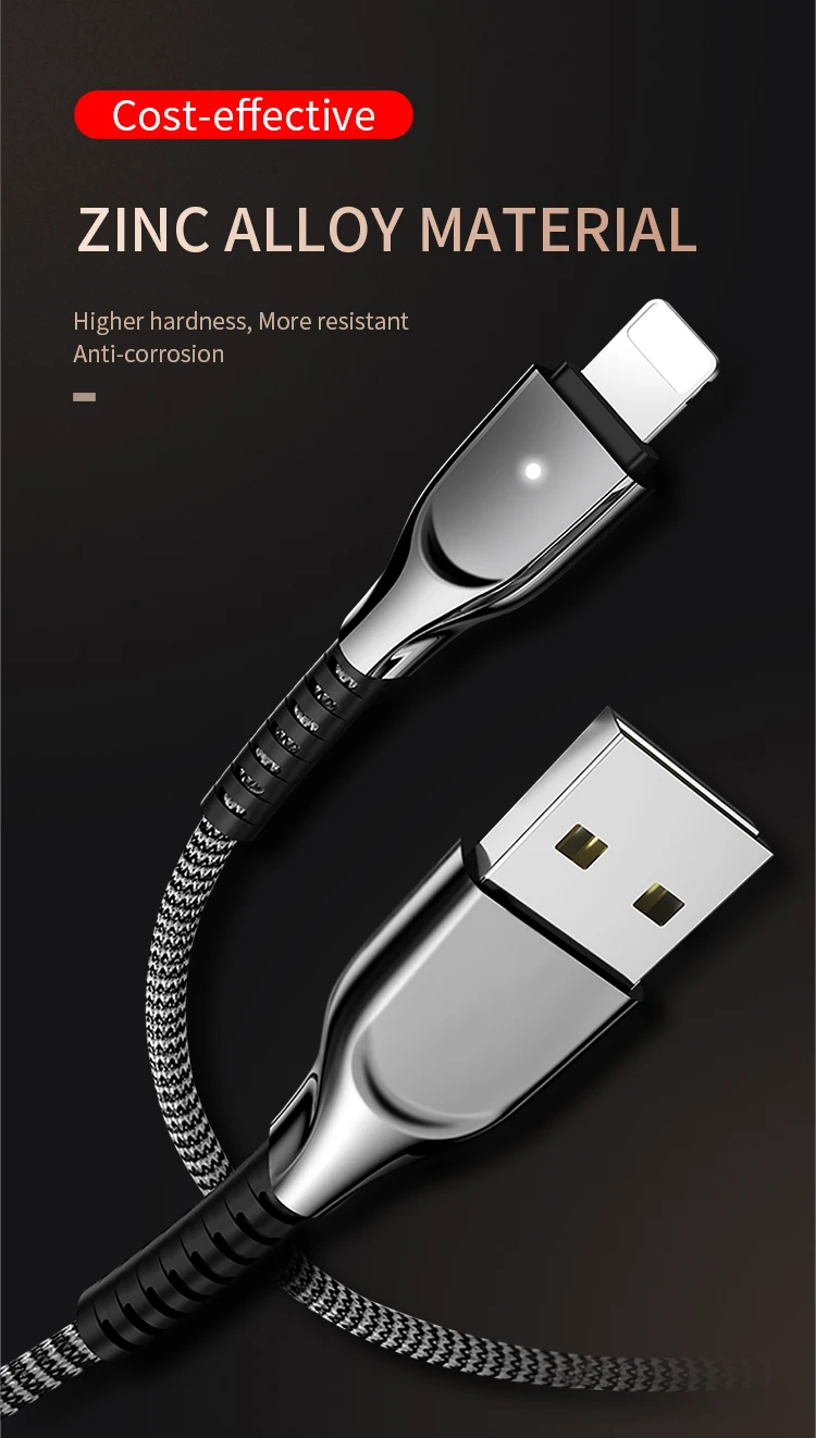 Xiaohe factory best selling braided cable led usb cable nylon - ANKUX.COM