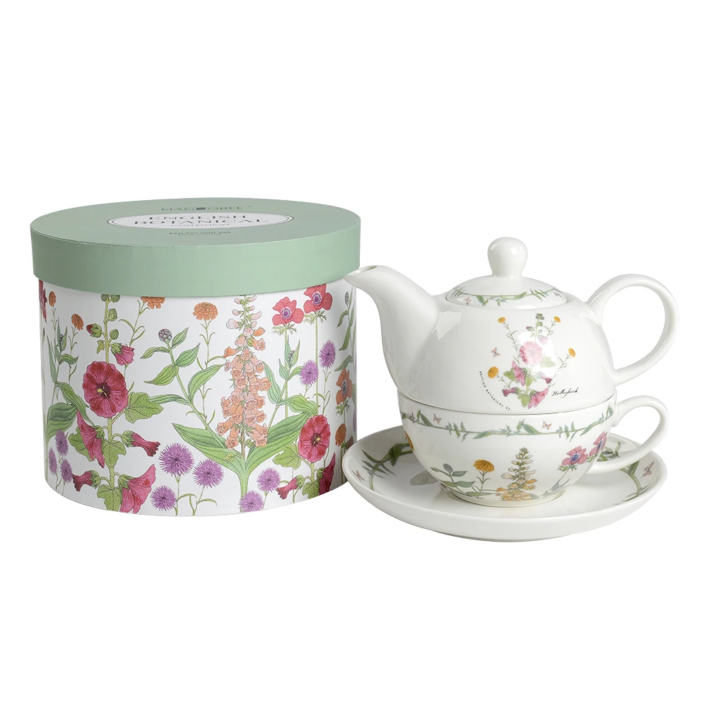 Teapot For One Person Porcelain Teapot With Cup And Saucer With Gift Box Packing Buy Teapot And Cup In One 2 Cup Teapot Tea For One Teapot And Cup Product On Alibaba Com