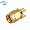 PCB Edge Mount Male SMA Connector For GSM Antenna