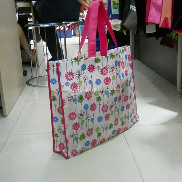 fashion stylish pp pp laminated non woven bag with fruit