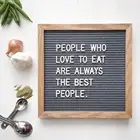 Home Decoration Natural Oak Wooden Felt Letter Board
