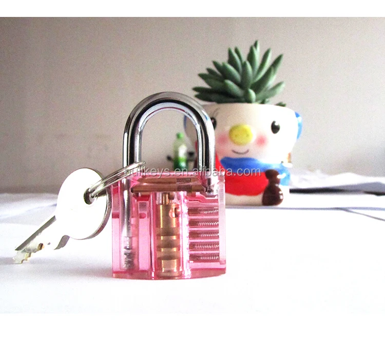 Bullkeys Locksmith Supplies Light Pink Mini Padlock With Keys For