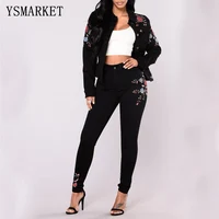 YSMARKET S-3XL Stretch Embroidered Jeans For Women Elastic Flower Jeans Female Pencil Denim Pants Plus Size E8048
YSMARKET S-3XL Stretch Embroidered Jeans For Women Elastic Flower Jeans Female Pencil Denim Pants Plus Size E8048