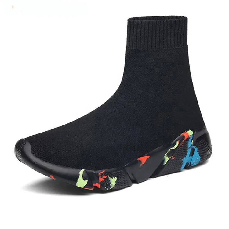 Hot Selling Custom Women Shoes Color Sole Elastic Knit High Top Sneakers Sock Shoes Casual, White,and black,beige,navy,
Hot Selling Custom Women Shoes Color Sole Elastic Knit High Top Sneakers Sock Shoes Casual, White,and black,beige,navy,