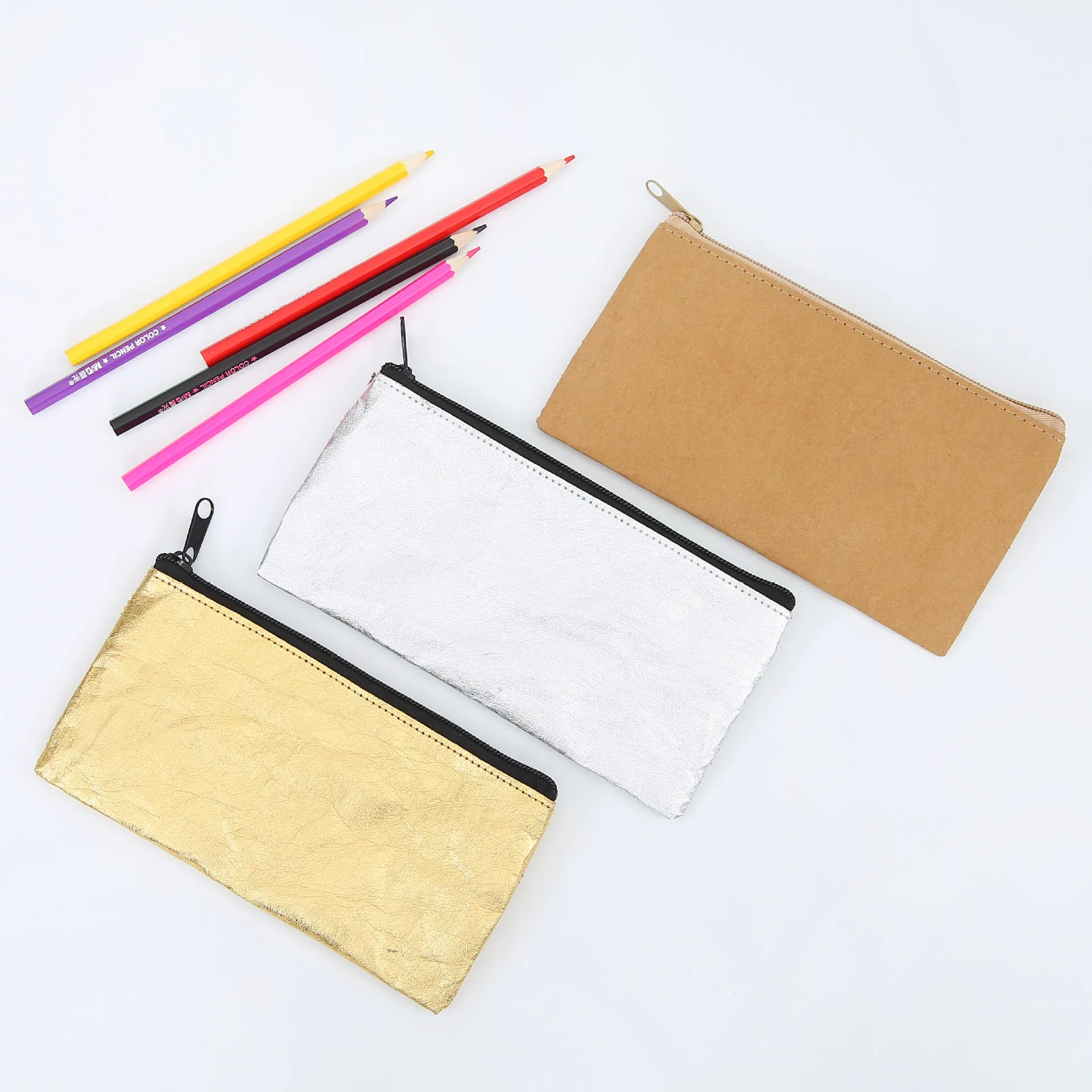 Customized eco beauty case paper make up pouch zipper flat cosmetic bag with custom logo, Custom made
Customized eco beauty case paper make up pouch zipper flat cosmetic bag with custom logo, Custom made