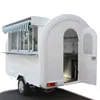 2017 latest fiber glass with customized inside food truck trailer