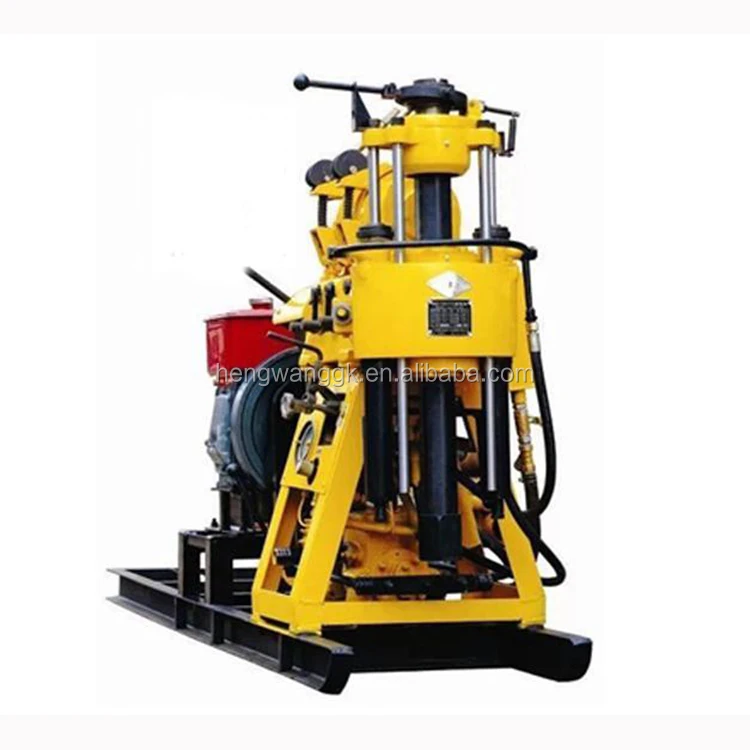 200m depth portable high quality rotary borehole drilling rig